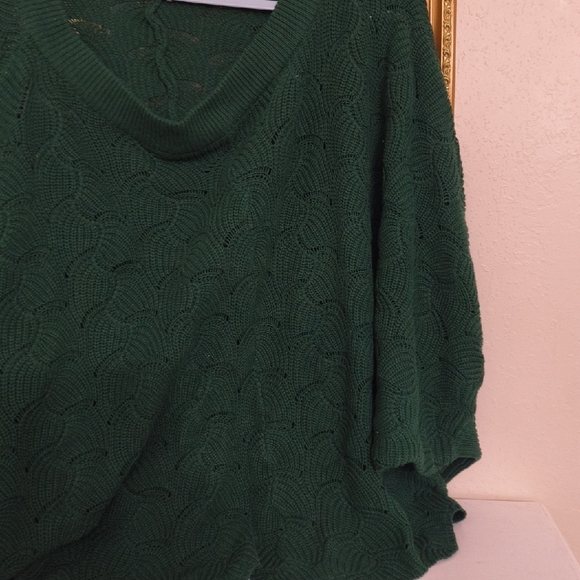 Green Textured Knit Sweater - Picture 5 of 7